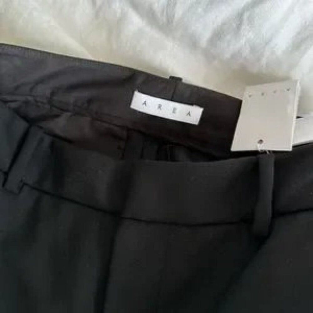 Women Area crystal slit straight-leg trousers Size US 2 - Picture 2 of 4